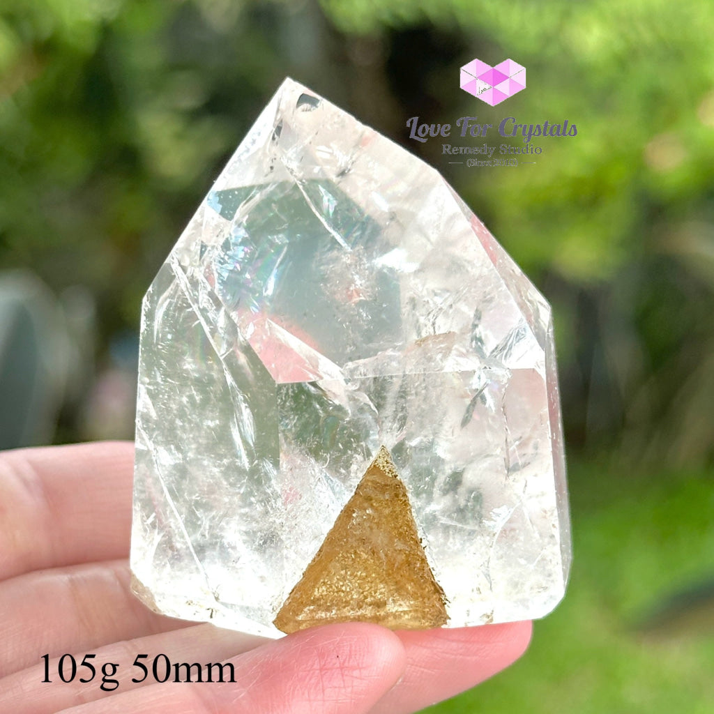 Fire And Ice Rainbow Quartz Tower (Brazil) 105G 51Mm Polished Stones