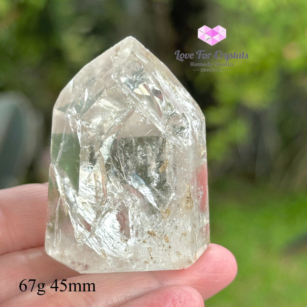 Fire And Ice Rainbow Quartz Tower (Brazil) 67G 45Mm Polished Stones
