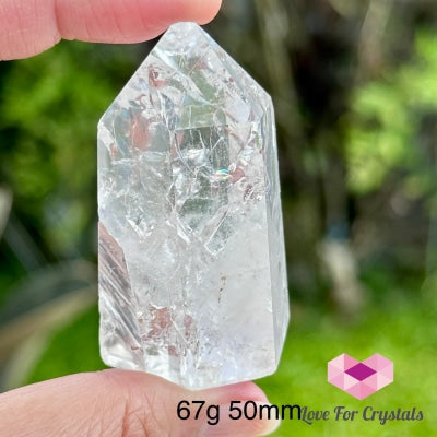 Fire And Ice Rainbow Quartz Tower (Brazil) 67G 50Mm Polished Stones