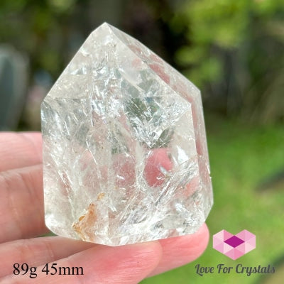Fire And Ice Rainbow Quartz Tower (Brazil) 89G 45Mm Polished Stones