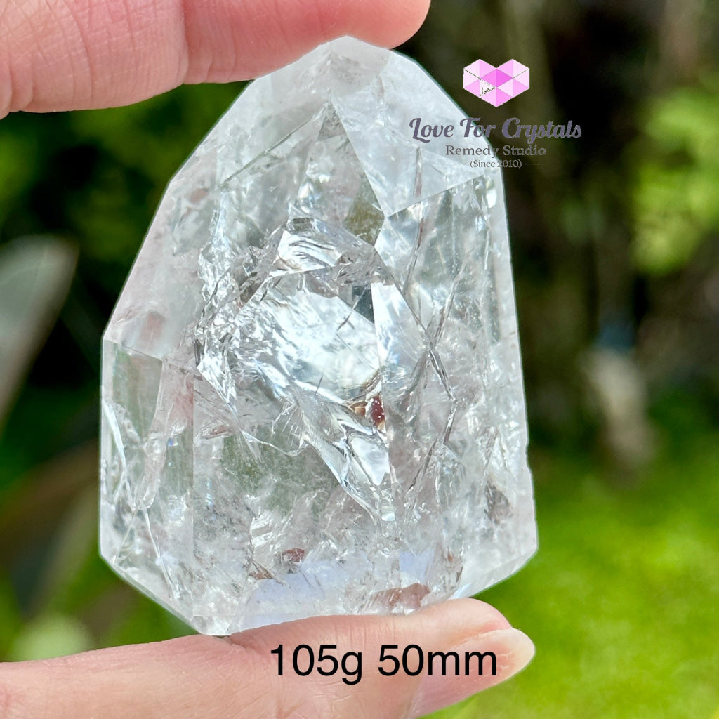 Fire And Ice Rainbow Quartz Tower (Brazil) 105G 50Mm Polished Stones