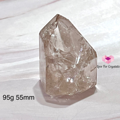 Fire & Ice Smoky Quartz Tower Point (Brazil) Polished Quartz