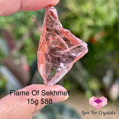 Flame Of Sekhmet Andara Crystal (High Vortex Mount Shasta) 15G