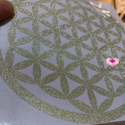 Flower Of Life/ Sri Yantra Vinyl Sticker 14.5Cm Metaphysical Tool
