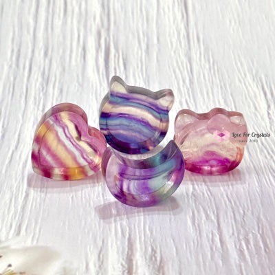 Fluorite 26Mm Mini Bowl (Assorted) Carved Crystals