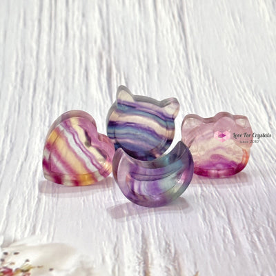 Fluorite 26Mm Mini Bowl (Assorted) Carved Crystals