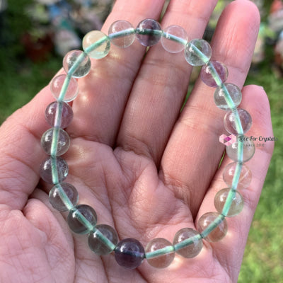 Fluorite 8Mm Bracelet (Gemstone Energy) Banners & Stickers