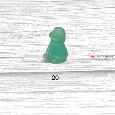 Fluorite Carved Crystal Dogs 30Mm P20 Crystals