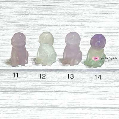 Fluorite Carved Crystal Dogs 30Mm P11 Crystals
