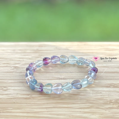 Fluorite Hearts Bracelet (8Mm) Banners & Stickers