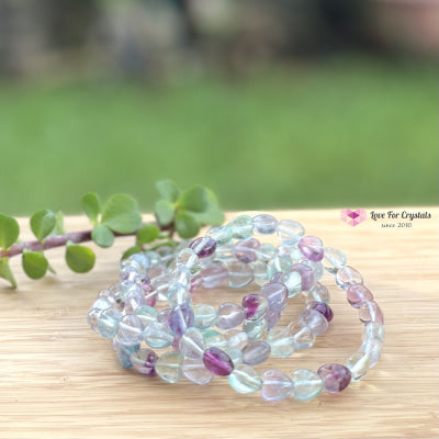 Fluorite Hearts Bracelet (8Mm) Banners & Stickers