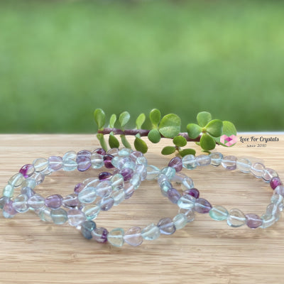 Fluorite Hearts Bracelet (8Mm) Banners & Stickers