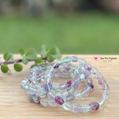 Fluorite Hearts Bracelet (8Mm) Banners & Stickers