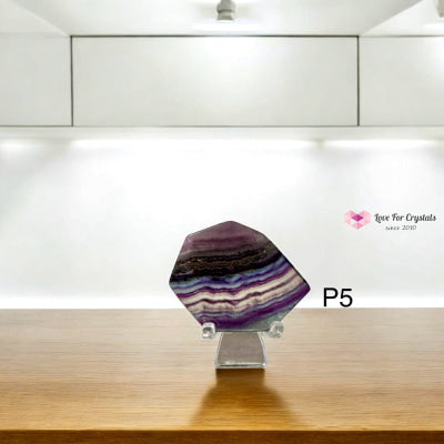 Fluorite Mini Slab with Stand 50-70mm (Frequency of Mental Clarity) Pre-Coded & Activated Photo 5 Fluorite