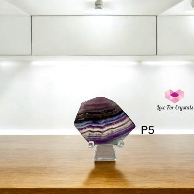 Fluorite Mini Slab with Stand 50-70mm (Frequency of Mental Clarity) Pre-Coded & Activated Photo 5 Fluorite