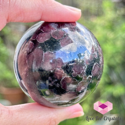 Garnet Fireworks Sphere (India) Crystal Ball