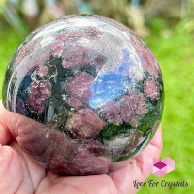 Garnet Fireworks Sphere (India) Crystal Ball