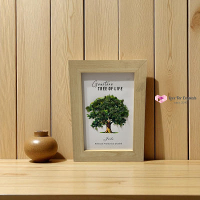 Gemstone Chips Tree of Life Frame 18cm x13cm(Pre-coded & activated) Frame