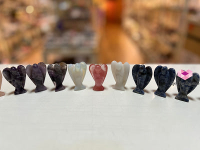Gemstones Carved Angels 50Mm (Per Piece) Crystal Carved
