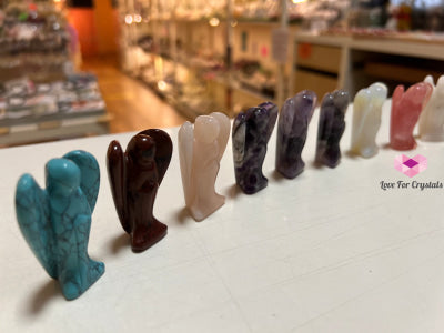 Gemstones Carved Angels 50Mm (Per Piece) Crystal Carved