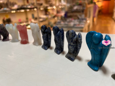 Gemstones Carved Angels 50Mm (Per Piece) Crystal Carved