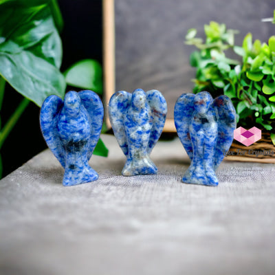 Gemstones Carved Angels 50Mm (Per Piece) Lapis Lazuli Crystal Carved