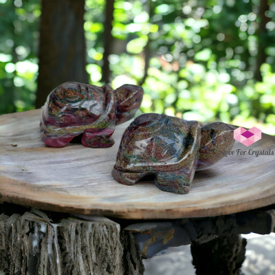 Gemstones Carved Turtles 50Mm (Per Piece) Dragon Bloodstone Crystals