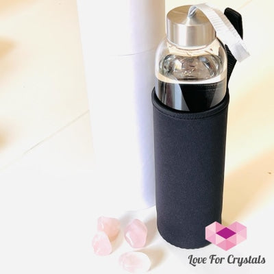 Glass Water Bottle For Crystal Infusion