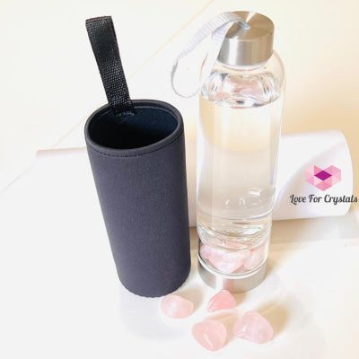 Glass Water Bottle For Crystal Infusion