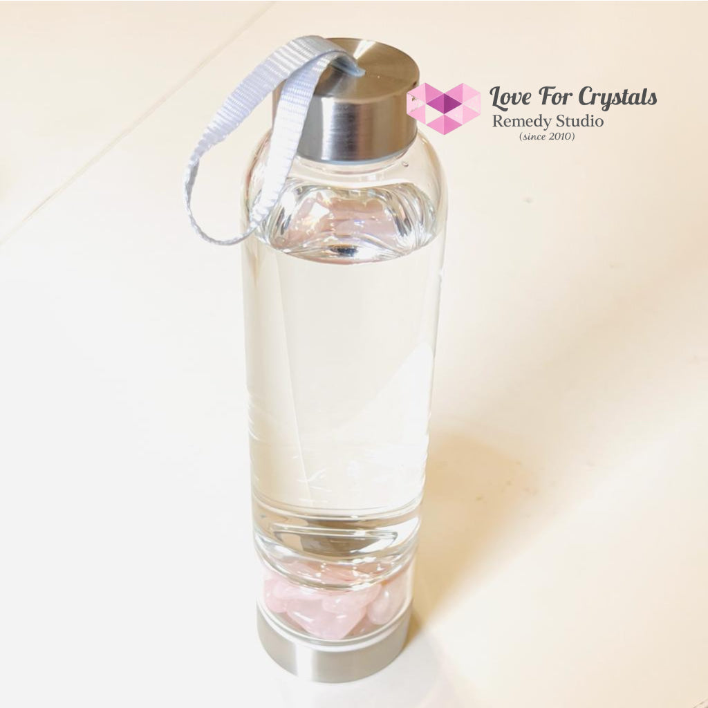Glass Water Bottle For Crystal Infusion