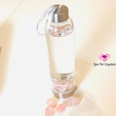 Glass Water Bottle For Crystal Infusion