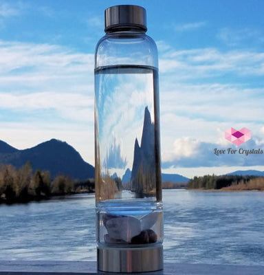 Glass Water Bottle For Crystal Infusion
