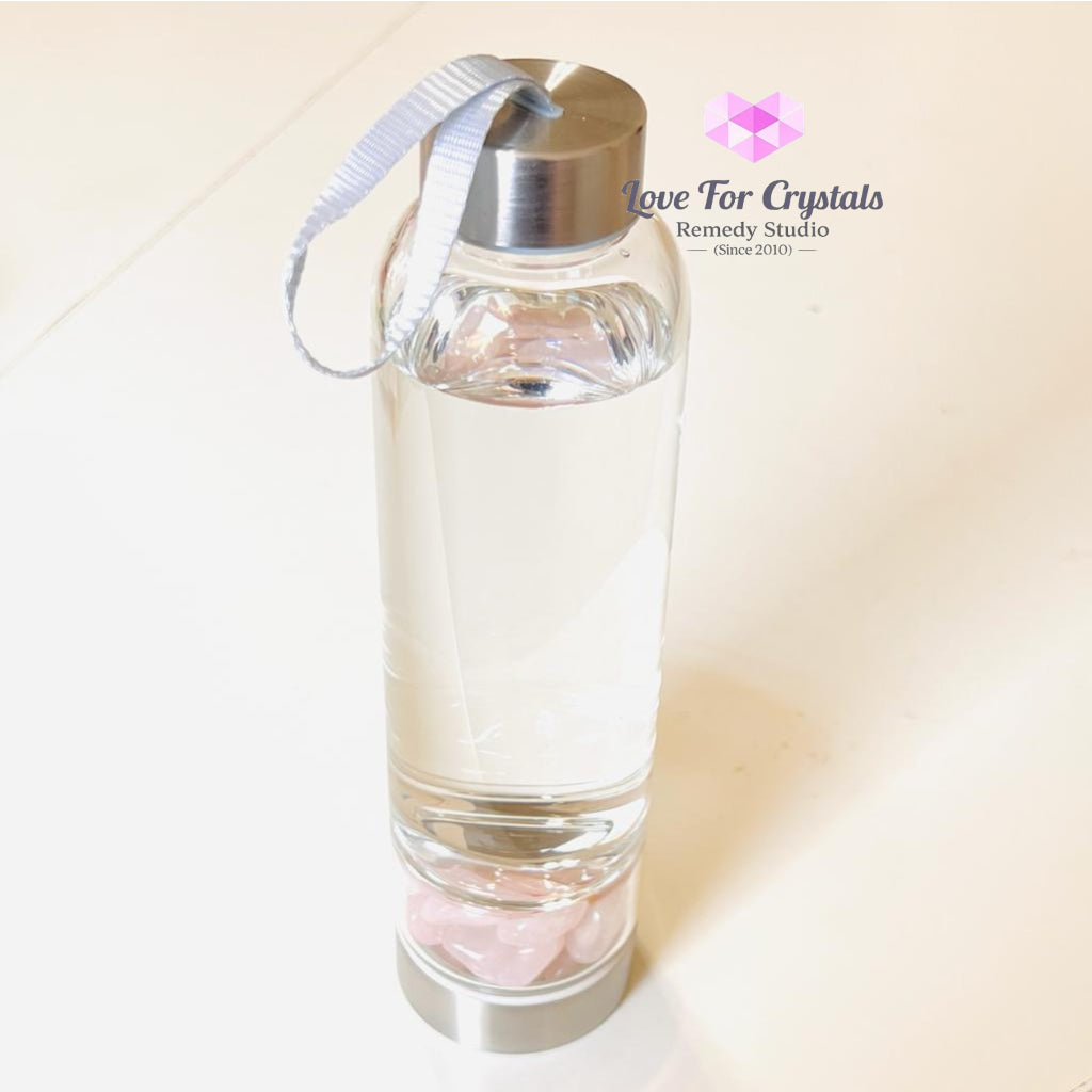 Glass Water Bottle For Crystal Infusion