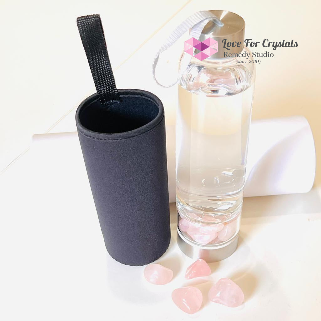 Glass Water Bottle For Crystal Infusion