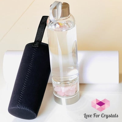 Glass Water Bottle For Crystal Infusion