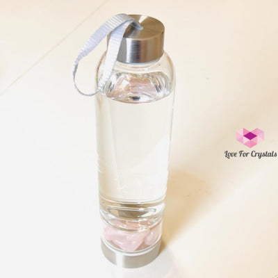 Glass Water Bottle For Crystal Infusion