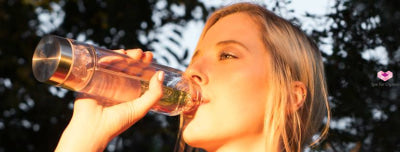 Glass Water Bottle For Crystal Infusion