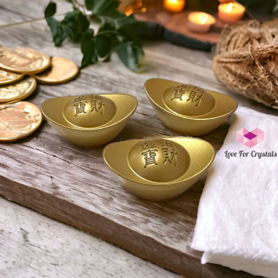 Gold Alloy Ingot For Wealth (40Mm) Feng Shui 2024