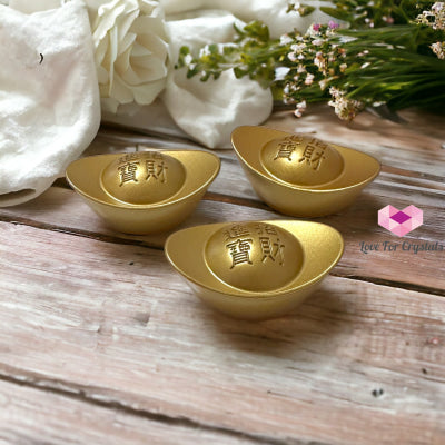 Gold Alloy Ingot For Wealth (40Mm) Feng Shui 2024