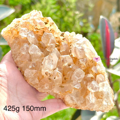 Golden Amethyst Natural Cluster (Brazil) 425G 150Mm Crystals