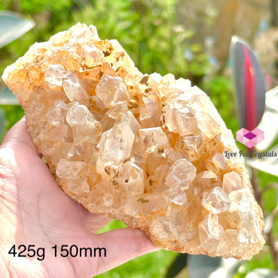 Golden Amethyst Natural Cluster (Brazil) 425G 150Mm Crystals
