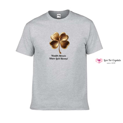 Clover Blessings (Shirts Of Fortune) By Fort M Treasures Grey