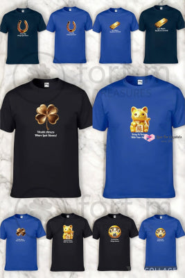 Golden Fortune Cat (Shirts of Fortune) by Fort M Treasures