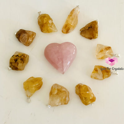 Golden Healer Hematoid Tumbled Pendants (Brazil) & Necklaces