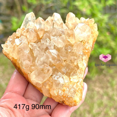 Golden Healer Quartz Cluster (Mineral Gallery) Brazil 417G 90Mm Quartz