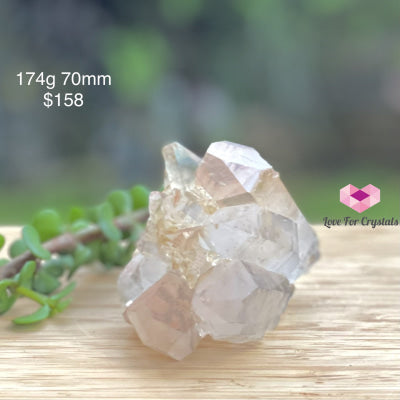 Golden Quartz Cluster With Hematite (Brazil) 174G 70Mm