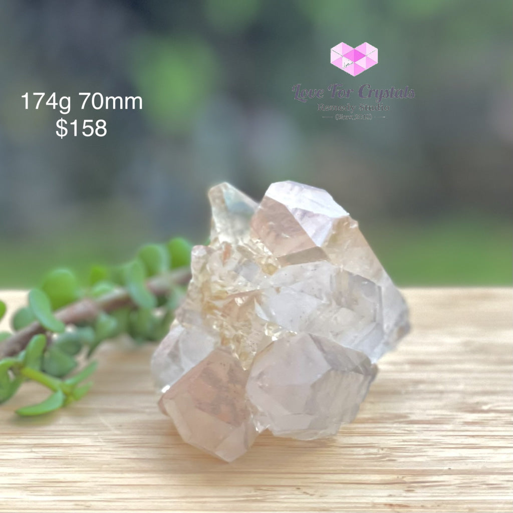 Golden Quartz Cluster With Hematite (Brazil) 174G 70Mm