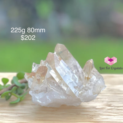 Golden Quartz Cluster With Hematite (Brazil) 225G 80Mm