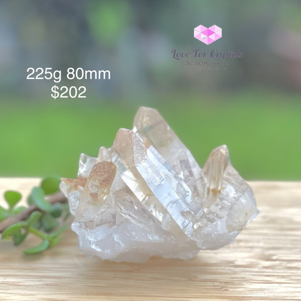 Golden Quartz Cluster With Hematite (Brazil) 225G 80Mm