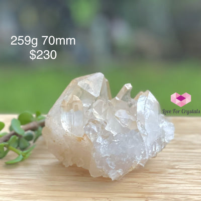 Golden Quartz Cluster With Hematite (Brazil) 259G 70Mm